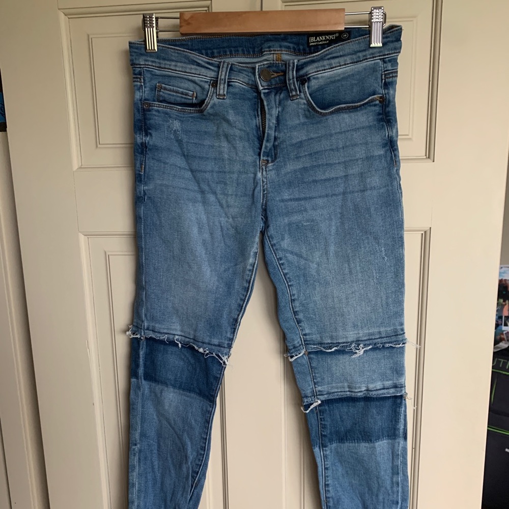 BLANK NYC Patchwork Jeans